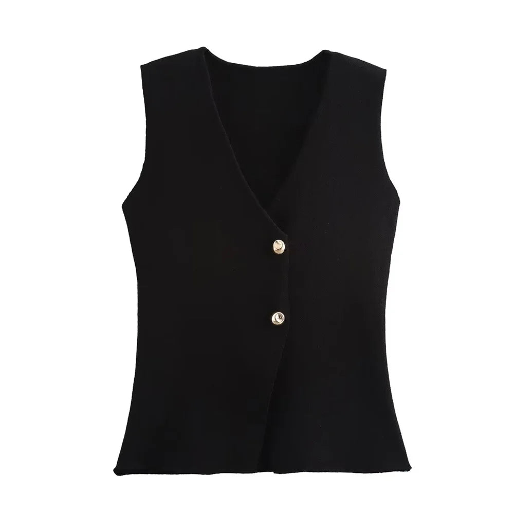 Diana Tricot Knit Waistcoat